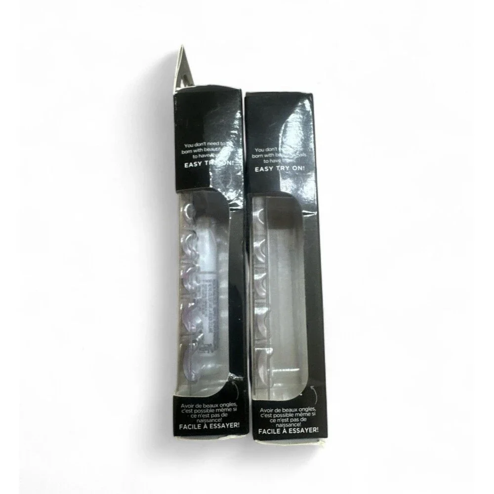 Bundle 2 Sally Hansen Salon Effects Perfect Manicure Square Press On Nails